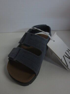 ZARA UNISEX TODDLER SUEDE SANDALS - BLUE - US TODDLER SIZE 5 1/2
